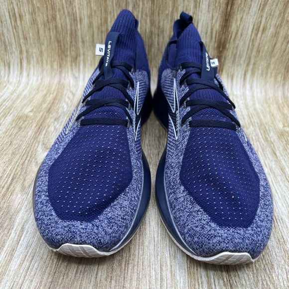 Brooks Levitate 5 Stealth Fit Men's Size 12.5 Running Shoes Sneakers Blue Gray - Picture 2 of 10